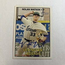 Nolan Watson Signed 2016 Topps Heritage ML #114 Card Lexington Legends Auto AU