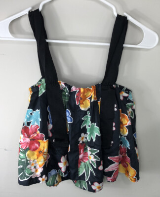 Stradivarius Sleeveless Floral Cropped Top S | eBay