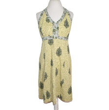 GAP Floral Halter Dress Vintage Y2K Women's 12 Cottagecore Festival