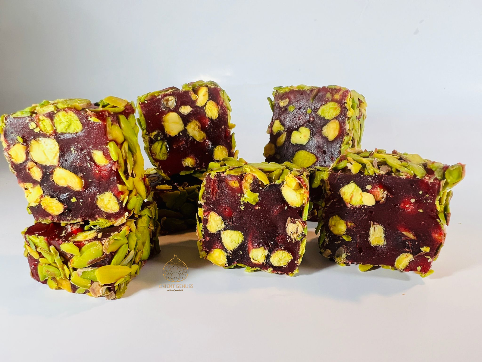 3,19€/100g Lokum Turkish Delight Pistazien Granatapfelaroma