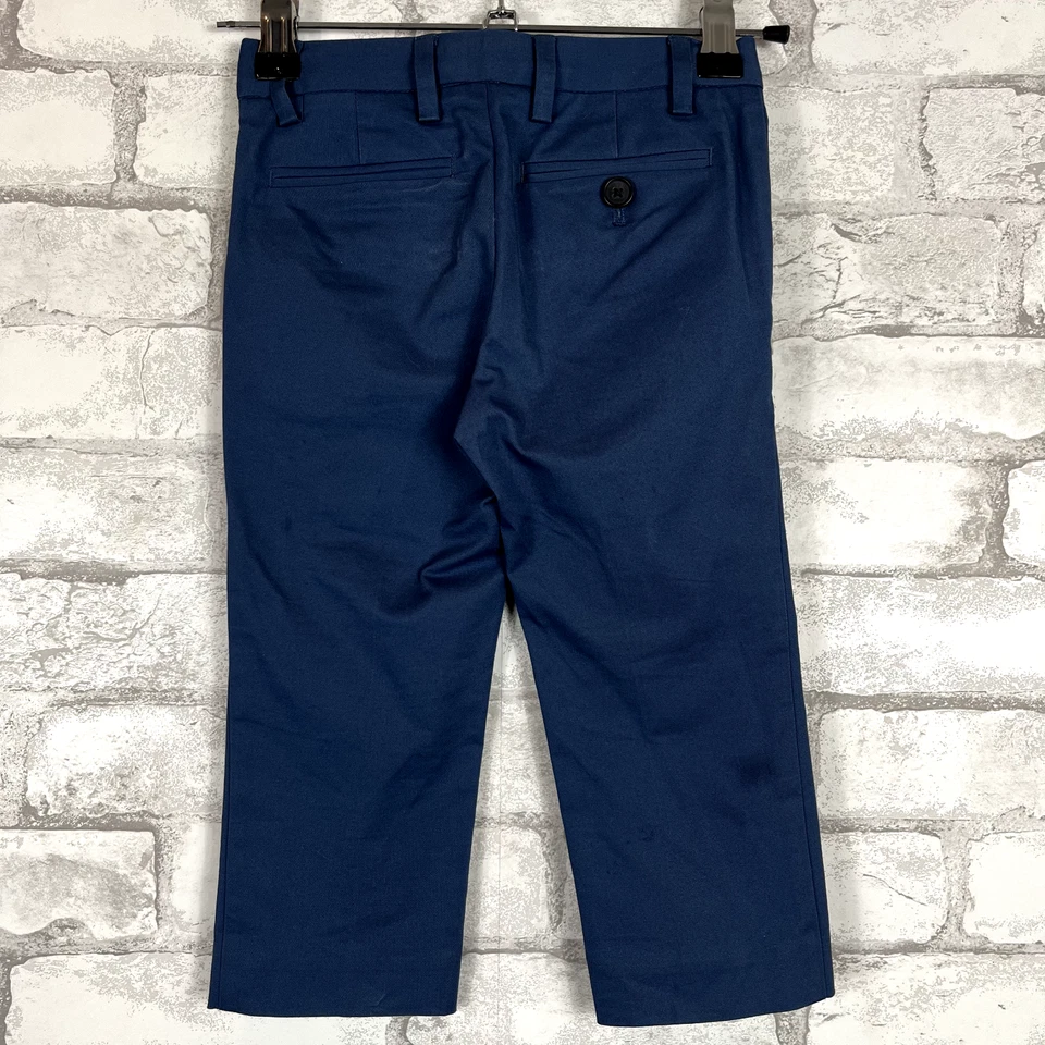 J. Pantalón de traje Thompson para niños Crew Factory en chino flexible azul marino talla 2 H5529 Foto 2 de 4