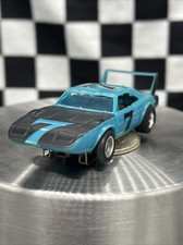Aurora AFX 1753 Dodge Daytona Charger Superbird Blue Slot Car WORKING And Mint