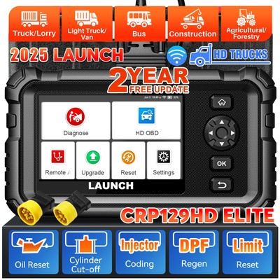 LAUNCH CRP129HD Heavy Duty Truck Diesel Scanner Diagnostic Scan Tool DPF Regen
