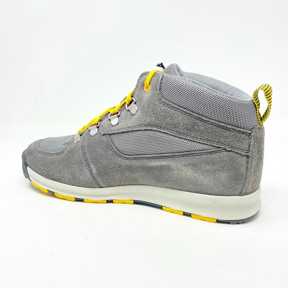 Timberland Earthkeeper GT Scramble Mid Nubuck Gray Yellow Kids Boots 4893R - Image 3 of 4