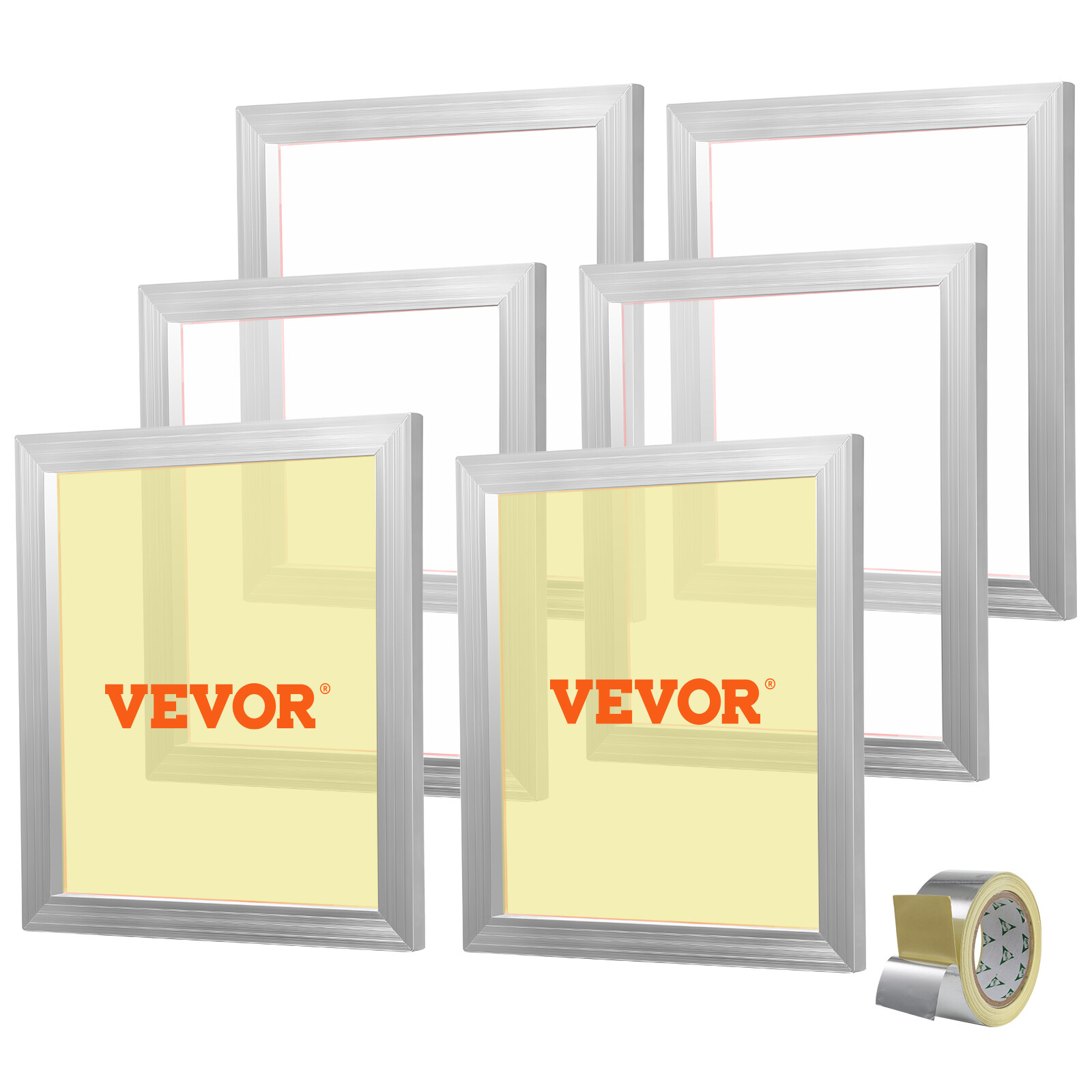 Cadres de sérigraphie VEVOR en aluminium haut de gamme de 45,7x50,8 cm à maille 160 haute tension
