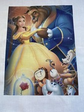 1 Disney Princess Belle The Beauty And BeAst Quilt Block Square Kid Lap Blanket