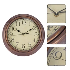 Wall Clock Battery Operated Silent Non-Ticking Vintage Wall Clock for LivingRoom