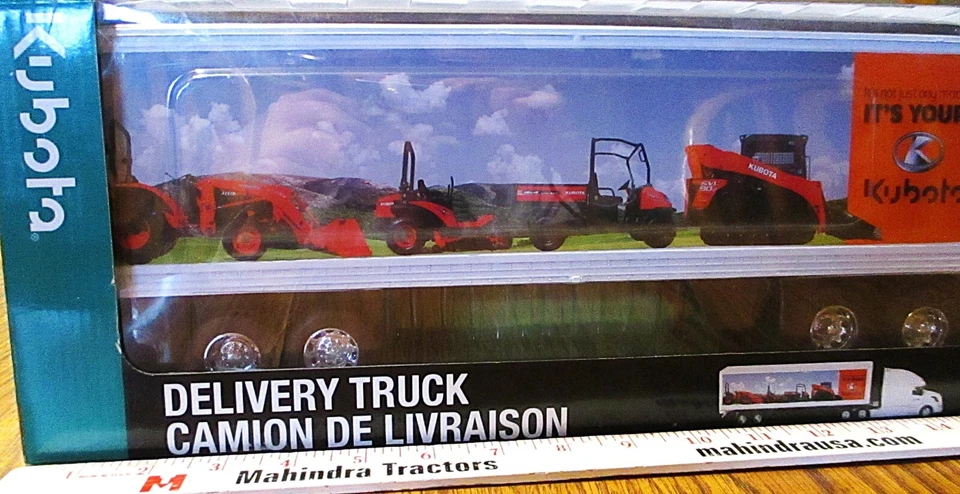 KUBOTA Delivery Truck Volvo Semi 1:32 New Ray 2013 L3800 ZD331 SVL90-2 4x4 UTV - Image 2 of 4