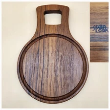 Vintage Scan Look Wooden Bread Cheese Charcuterie Tray Cutting Board