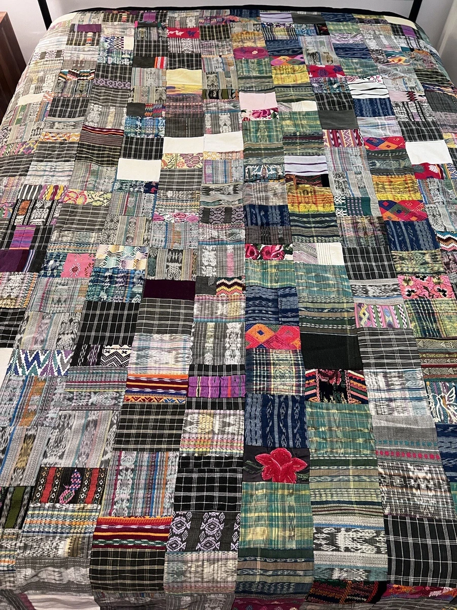 Patchwork Quilt Hippie Boho Bedspread Blanket 84