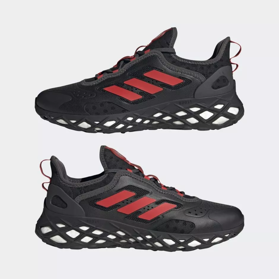 NEW Adidas WEB BOOST Mens Sneaker low black red carbon Original Size 11 NIB