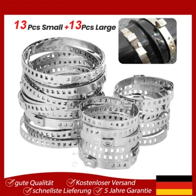 26x Edelstahl-Antriebswelle Achsmanschette Schellen Befestigungs Clip Klemme