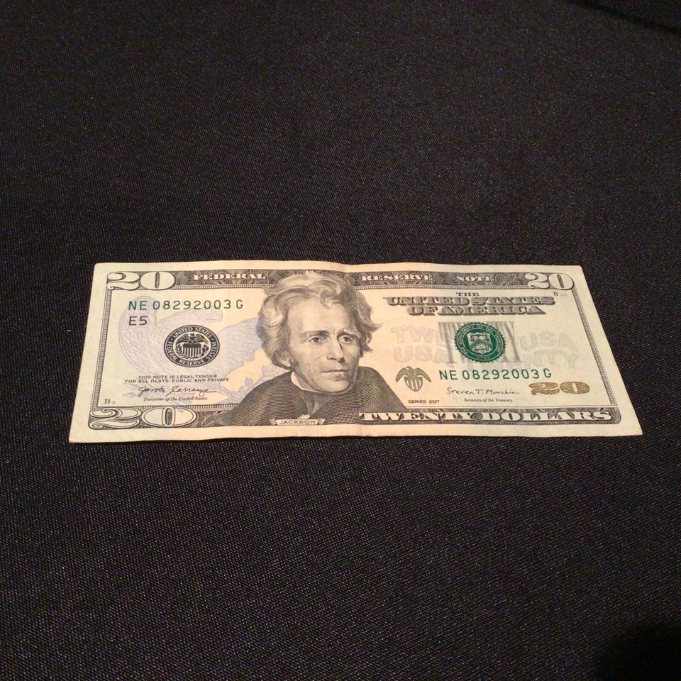 BIRTHDAY BILL SERIAL NUMBER $20 DOLLAR NOTE 08292003 August 29th 2003 (2017) - Image 3 of 4
