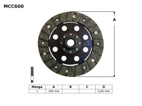 Disque d'embrayage BMW R80 R45 R65 R100 moto de collection friction EBS6601