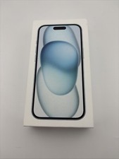 Apple A2846 iPhone 15 Blue 128GB - Empty Box ONLY W/Apple Decal