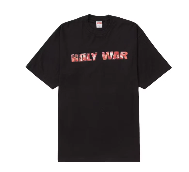 Tee shirt Supreme Holy War taille XL noir FW23