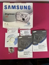 SAMSUNG DIGIMAX A6 - BOX, Manuals, Software, Strap - No Camera.