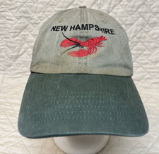 FAHRENHEIT BRAND STRAPBACK GREEN BASEBALL CAP HAT NEW HAMPSHIRE LOGO