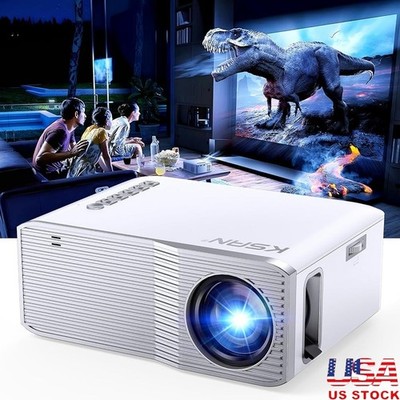 1080P WiFi Bluetooth Projector Mini Home Theater Dual-Band Compatible Portable