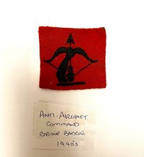 1940’s Vintage ATS Anti Aircraft Command -  Group Badge