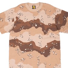VINTAGE US ARMY CHOCOLATE CHIP CAMO TEE SHIRT 1990S XL MADE IN USA DEADSTOCK