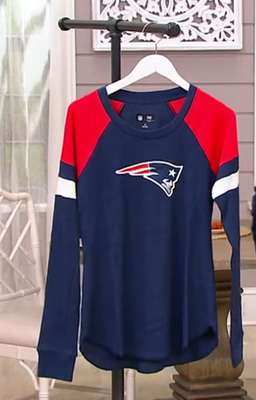 NFL NEW ENGLAND PATRIOTS Womens Long Sleeve Thermal Logo color