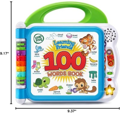 New LeapFrog Learning Friends 100 Words Book, Green