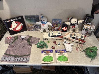 Vintage Ghostbusters Lot Kenner Slimer Ecto 1 Stay Puft 1984 - 21 Piece Lot