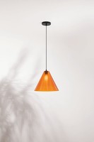 Pendelleuchte Wohnzimmer Schwarz Orange Ø31,6 Cm E27 HäNgelampe Esszimmer