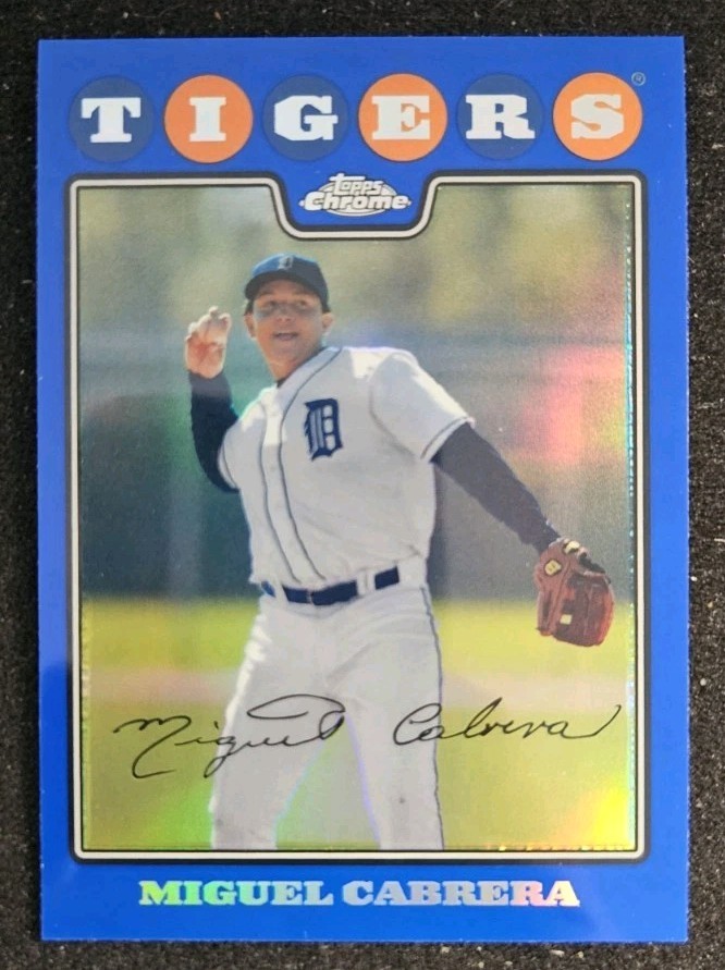 2008 Topps Chrome - Miguel Cabrera #5 Blue Refractor