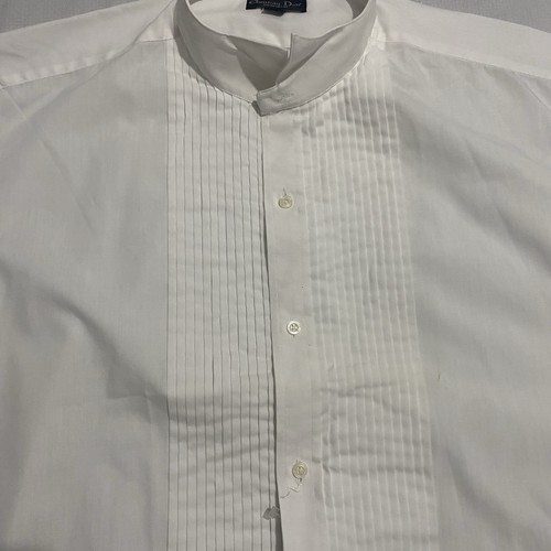 Christian Dior Monsieur Le Cachet De Dior Vintage White Shirt Men’s 17.5-35 - Picture 5 of 7