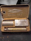 WW1 Military Issue Gillette Khaki Set Property US Army Safety Razor