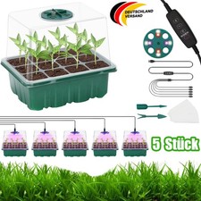 5er-Set LED Anzuchtkasten Zimmergewächshaus Anzuchtschale Anzuchtset Gewächshaus