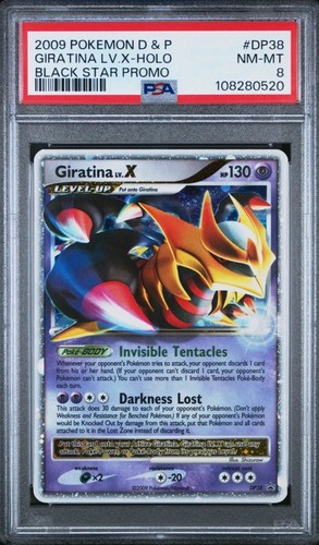 Pokemon Giratina LV.X #DP38 Black Star Promo 2009 PSA 8