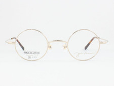 John Lennon Round Eyewear Glasses Frame JL-1124 col.1 Gold 40  24-145 W/Case
