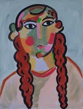 Alexej von Jawlensky Signed Expressionist Oil Painting on Canvas - Russian Art