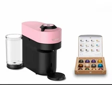 Nespresso Vertuo Pop+ Combination Espresso and Coffee Maker Pink New