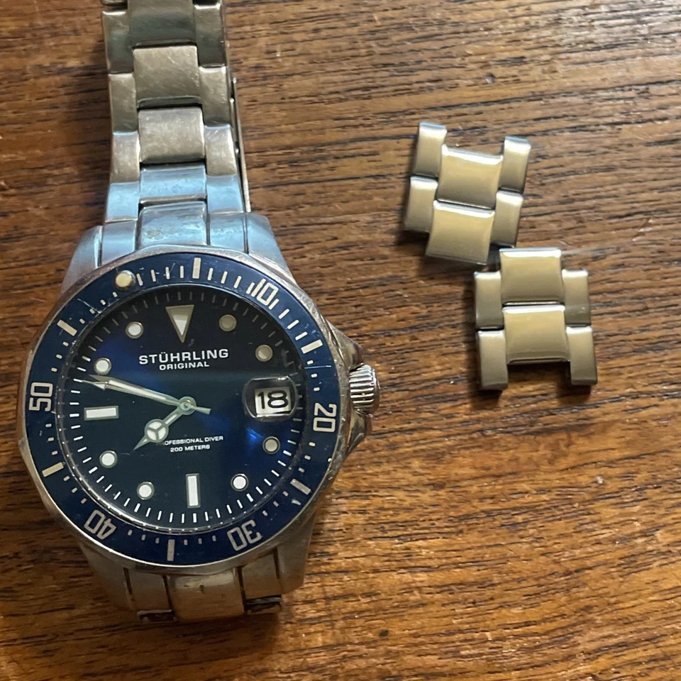 Stuhrling Original Men's Aquadiver Quartz Sport Watch - image 4 of 4