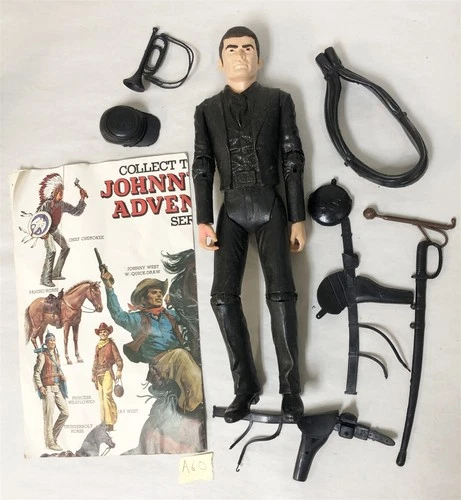 1960s MARX JOHNNY WEST SAM COBRA WITH ACCESSORIES LOT #60