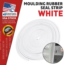 6M Universal Car U Shape Rubber Seal Weather Strip Door Edge Mould Trim White