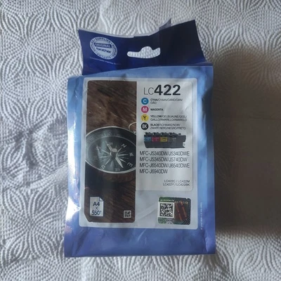 Cartouche Multipack 4 couleurs Brother LC422 - Photo 1/2