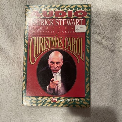 Christmas Carol By Charles Dickens Patrick Stewart - Audio Book on Cassette Tape