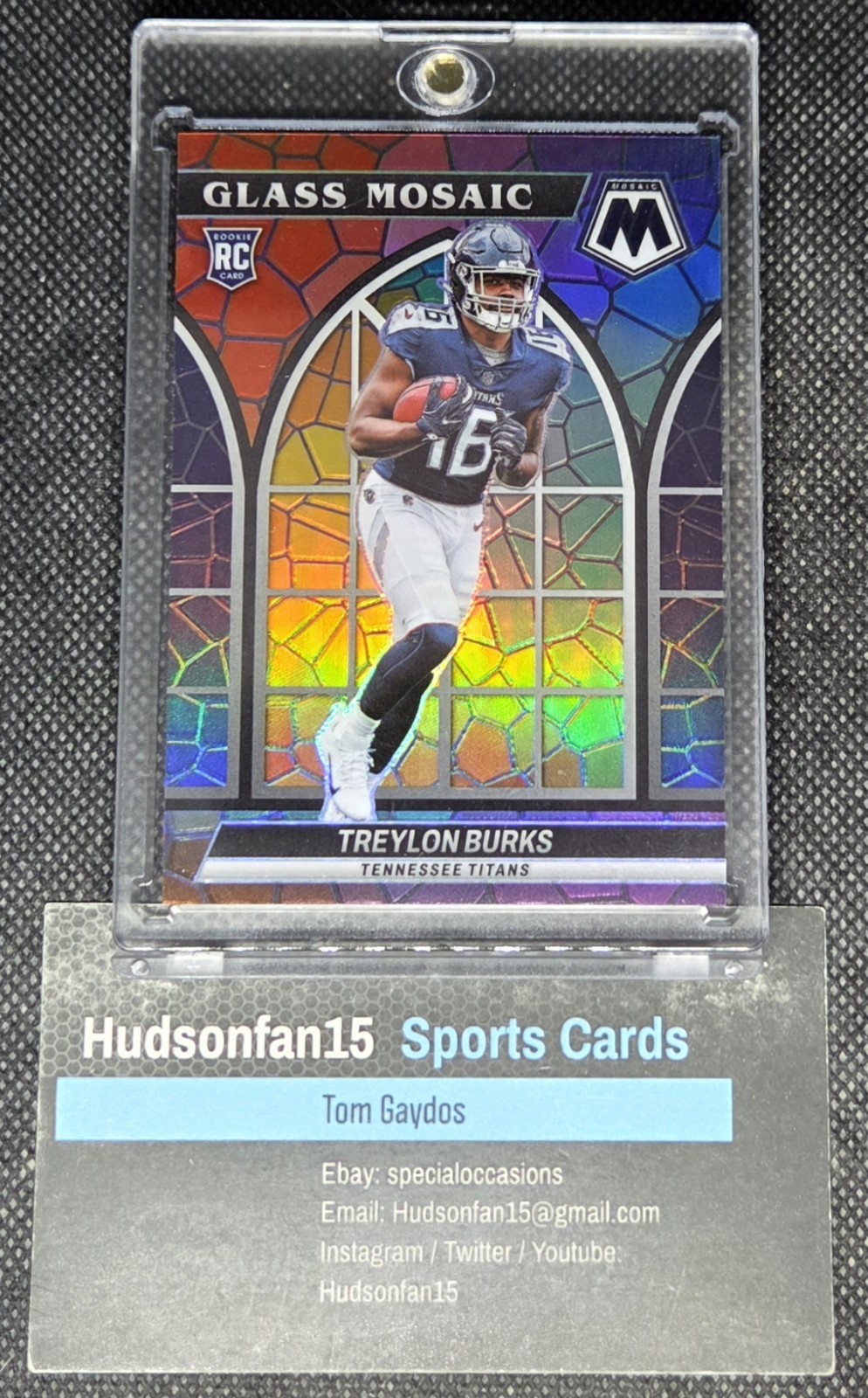Treylon Burks Panini Mosaic Glass Mosaic #GM30 Base