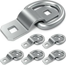 6 Pcs 38 D-rings Heavy Duty Truck Tie Down Anchors Steel 6000 Pound Tie Down 6 Pcs 38 D-rings Heavy Duty Truck Tie Down Anchors Steel 6000 Pound Tie Down