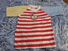 Mickey Mouse Club Kids Striped T-Shirt Size 10 - ShirTees Brand, USA Vtg..