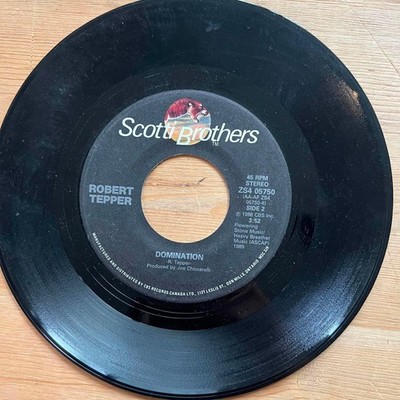 Robert Tepper - Domination/No Easy Way Out 45rpm VG+ R10