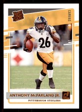 2020 Donruss #341 Anthony McFarland Jr. Rated Rookies Canvas Pittsburgh Steelers