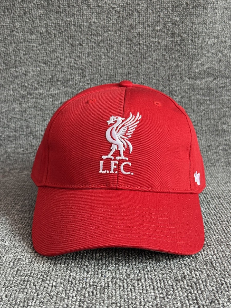 '47 Brand Liverpool FC Snapback Hat Red Curved Brim OSFA Soccer Cap