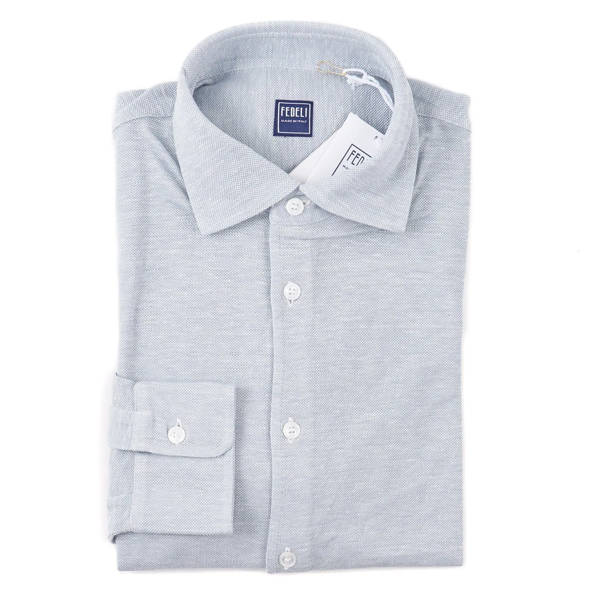 Fedeli Slim-Fit 'Jason' Lightweight Pique Knit Linen-Cotton Shirt XL (Eu 54) NWT
Opens in a new wind