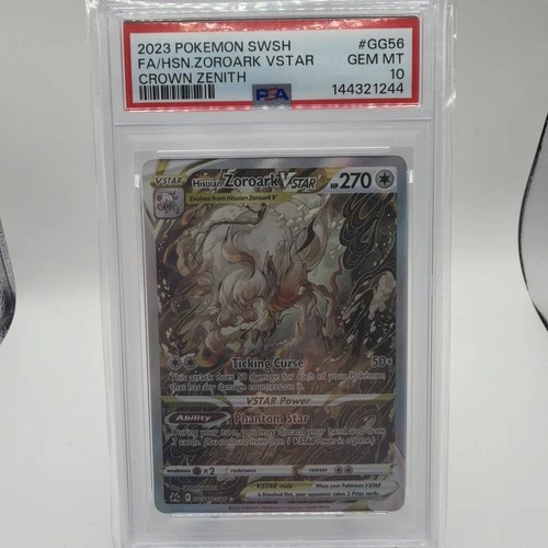 Hisuian Zoroark VSTAR GG56/GG70 Crown Zenith: Galarian Gallery PSA 10 Gem Mint